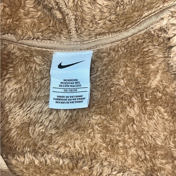Nike Tan Fleece Kids Footie - Picture 3 of 3